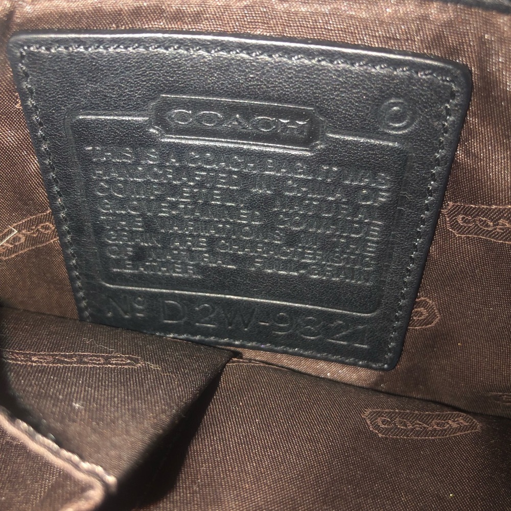 Coach Vintage Black Leather Purse - Picture 5 of 7